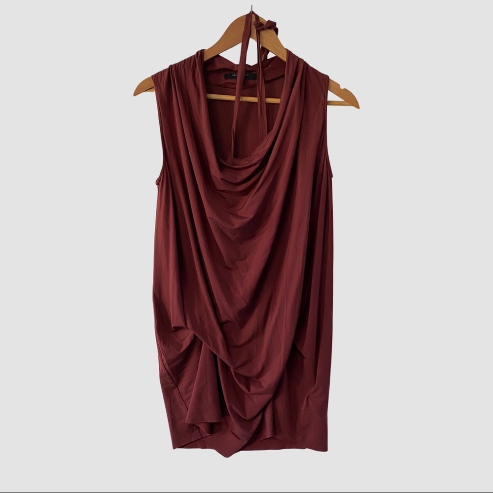 All Saints Amei SL Sleeveless Purple Blouse S ($178)
